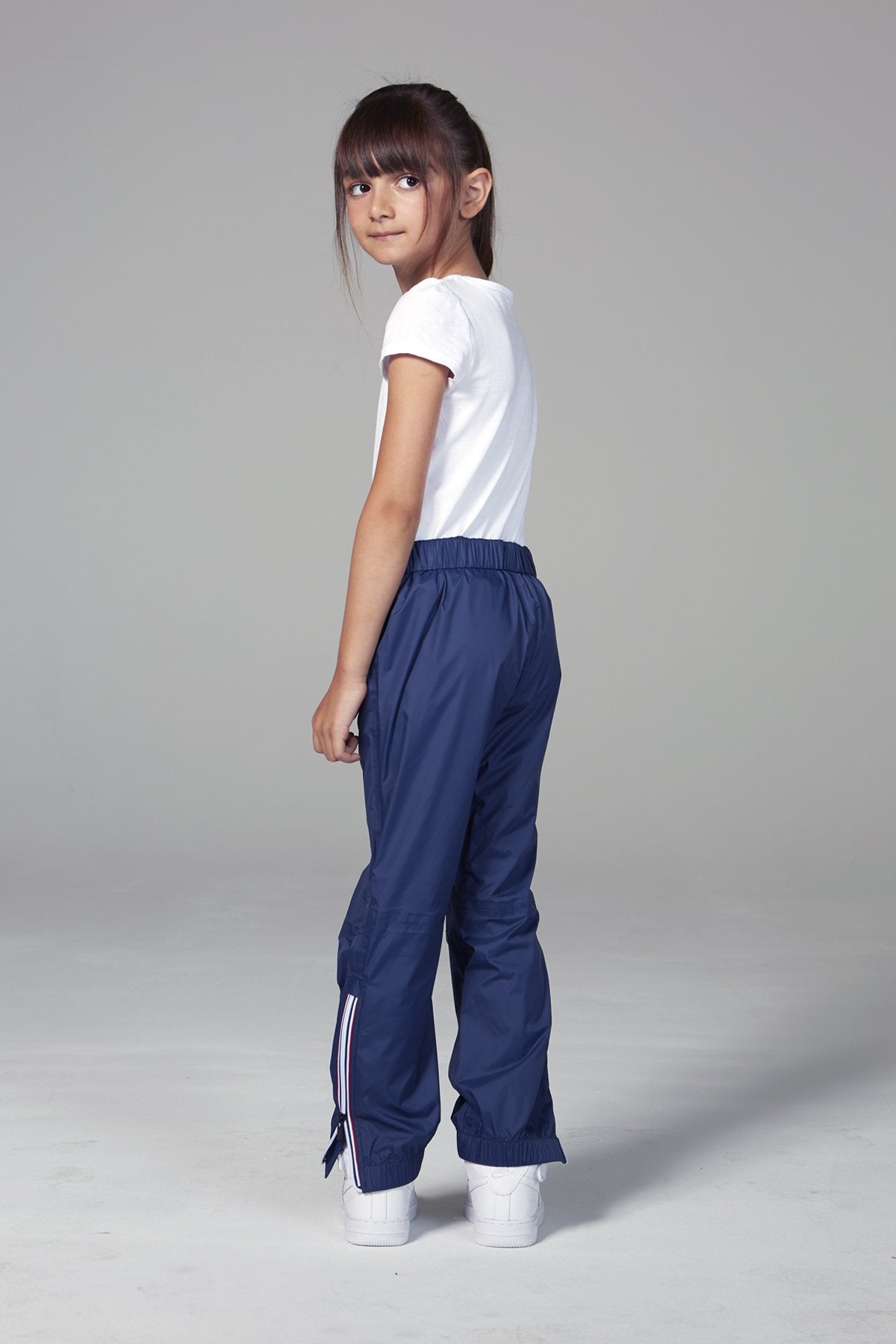 Kids navy rainproof pants