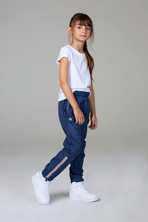 Kids navy rainproof pants