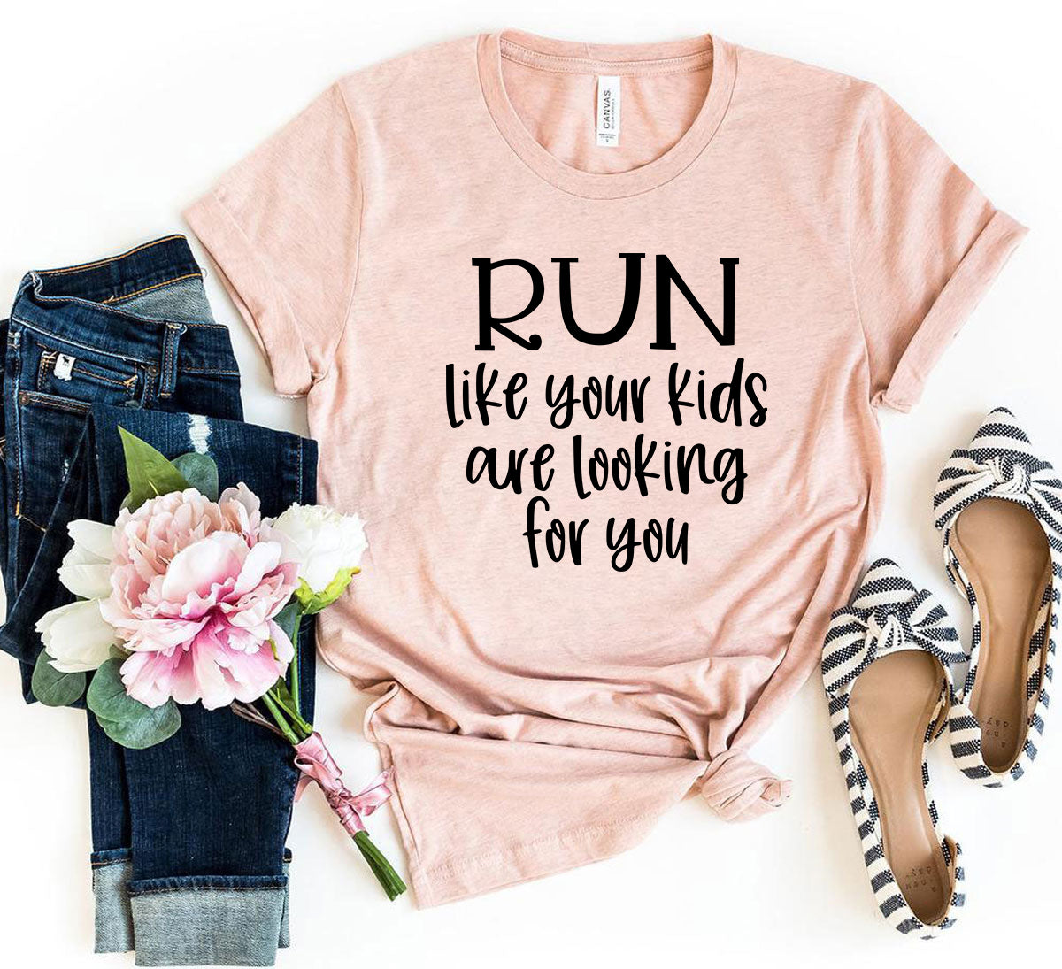 Women's Run Like Your Kids Are Looking For You Shirt