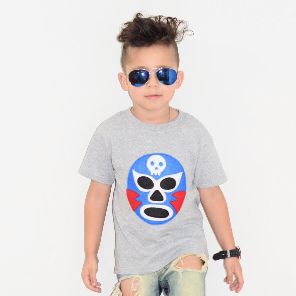 Kids T-shirt - Luchador Azul