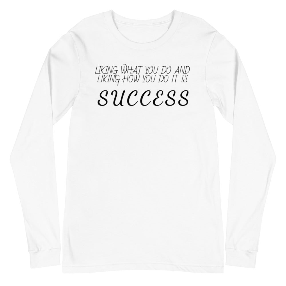 LennyBoop 的“SUCCESS”中性长袖 T 恤(浅色)