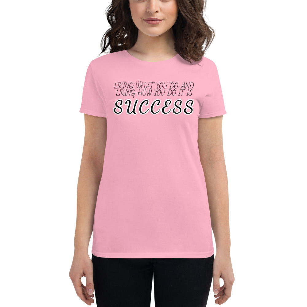 LennyBoop 的“SUCCESS”女式短袖 T 恤(浅色)