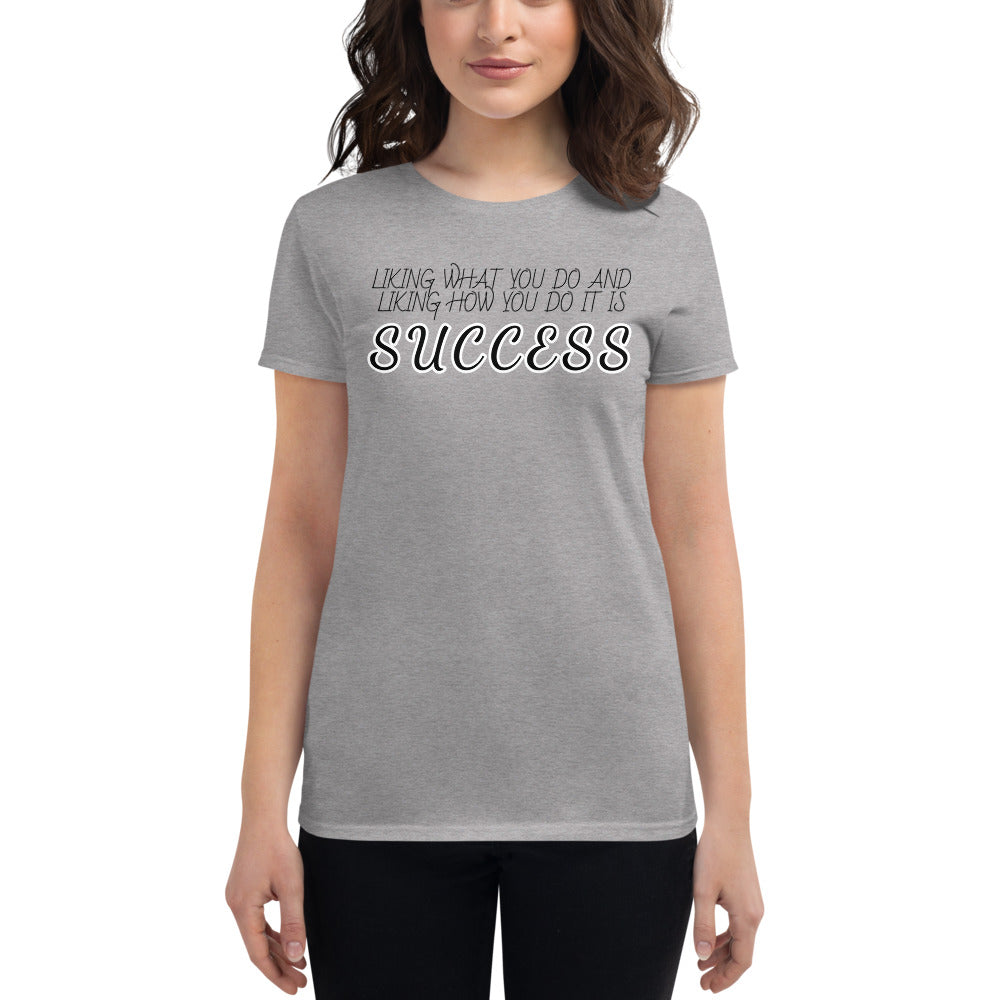 LennyBoop 的“SUCCESS”女式短袖 T 恤(浅色)