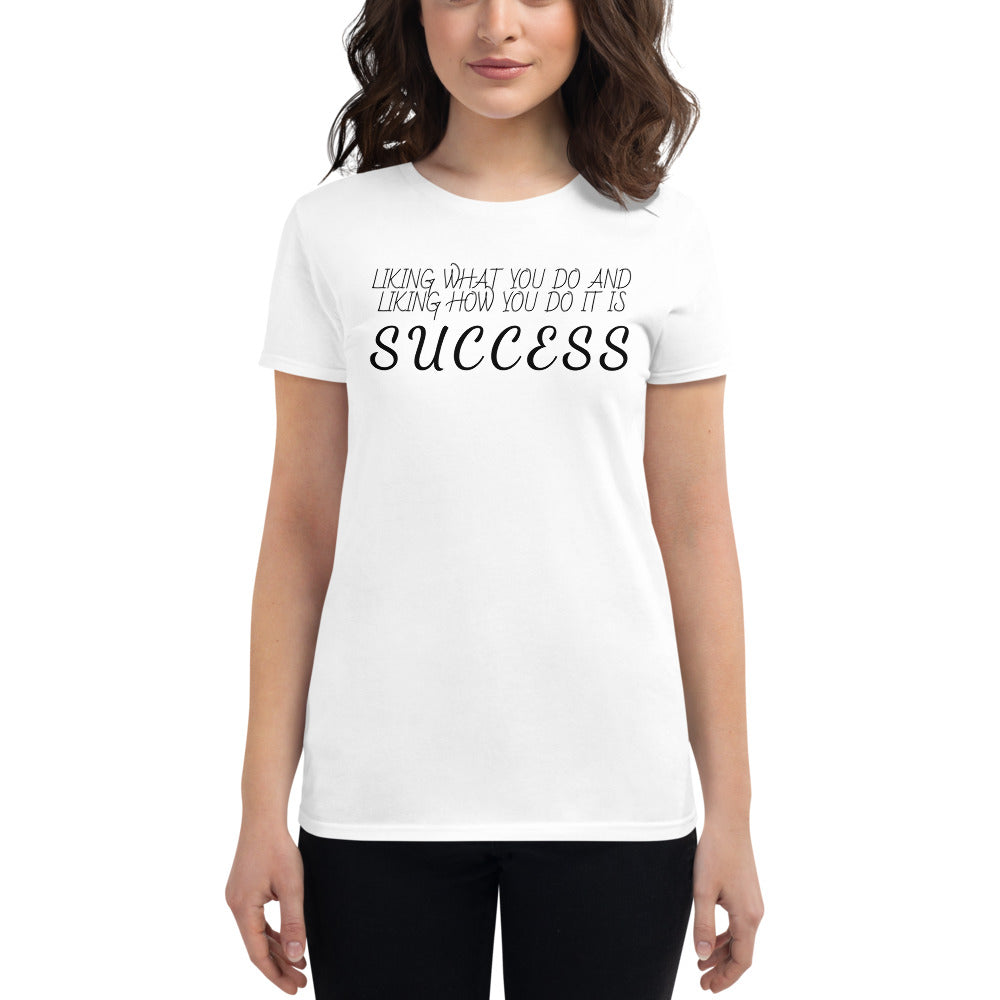 LennyBoop 的“SUCCESS”女式短袖 T 恤(浅色)