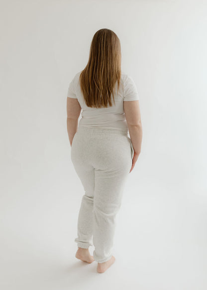 The Gisele Pant | Heavyweight Heathered White