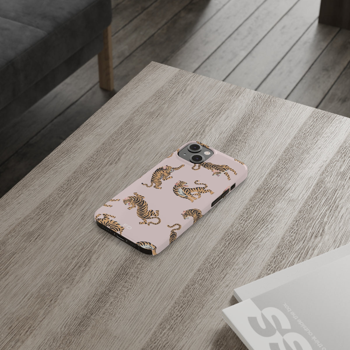Leopard with Roses Slim Case for iPhone 14 Series