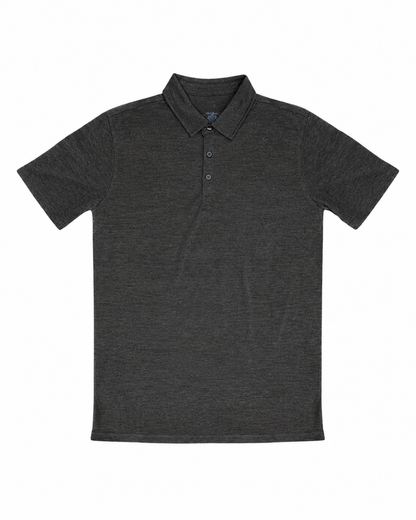 Men's Merino Wool Golf Polo — Lightweight