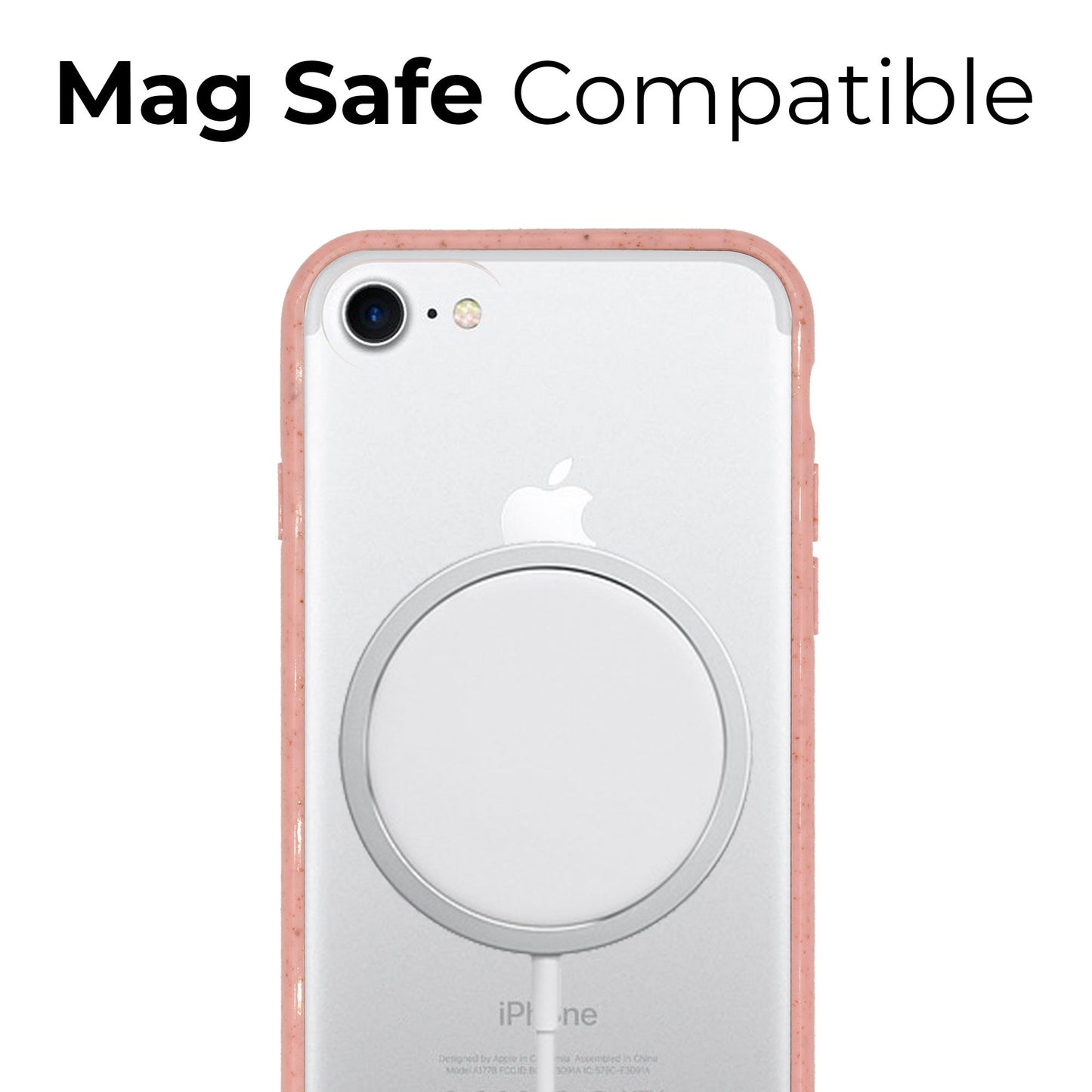 Biodegradable phone case - Transparent Pink