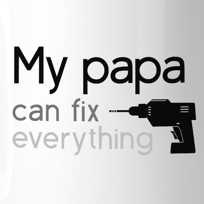 My Papa Fix White Coffee Mug Funny Fathers Day