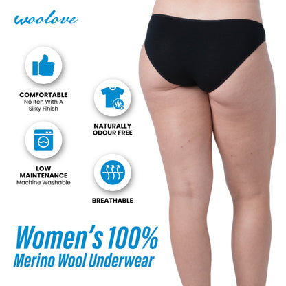 Women's Merino Wool Bikini Brief