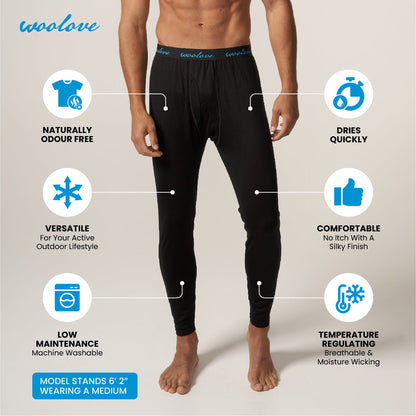 Men's Merino Wool Leggings + Beanie Bundle — Midweight