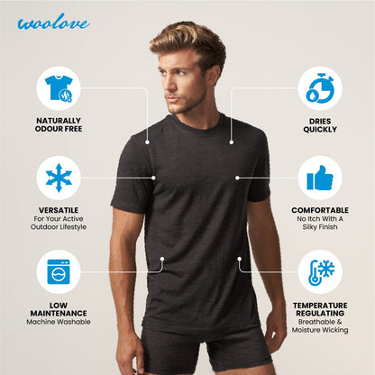 Men's Merino Wool T-Shirt — Lightweight