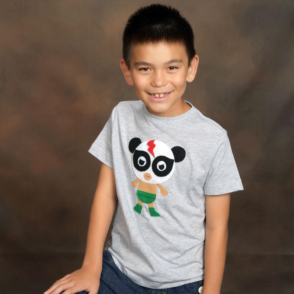 Lucha Panda Kids T-shirt