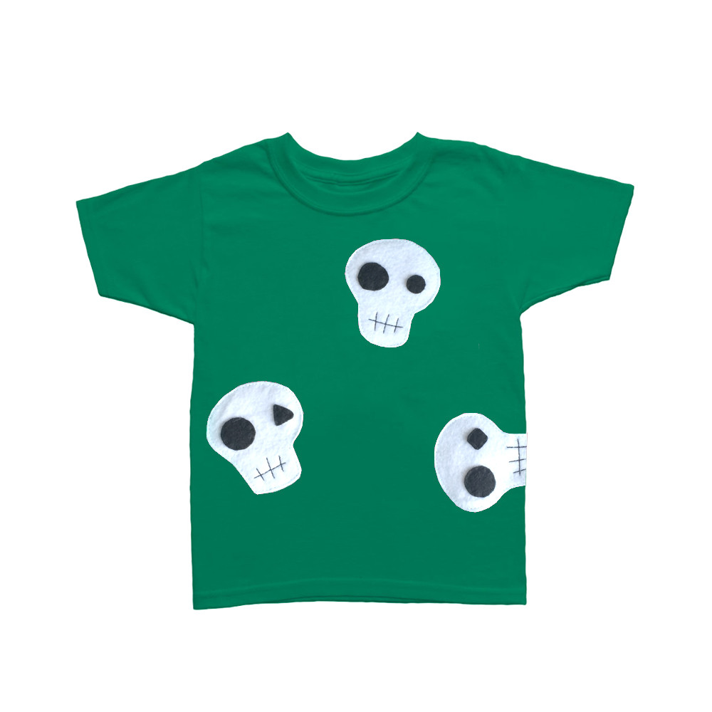 Skulls Can be Cute! - Green and Pink Kids T-Shirt ‰ÛÒ Boys or Girls