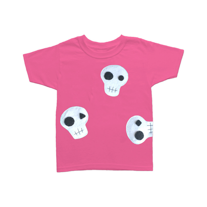 Skulls Can be Cute! - Green and Pink Kids T-Shirt ‰ÛÒ Boys or Girls