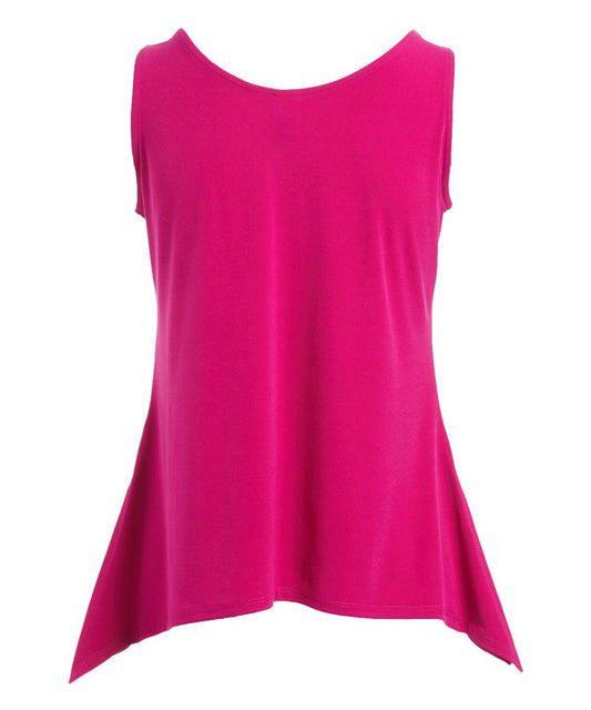 Side Slit Tank  (short) Viva Magenta