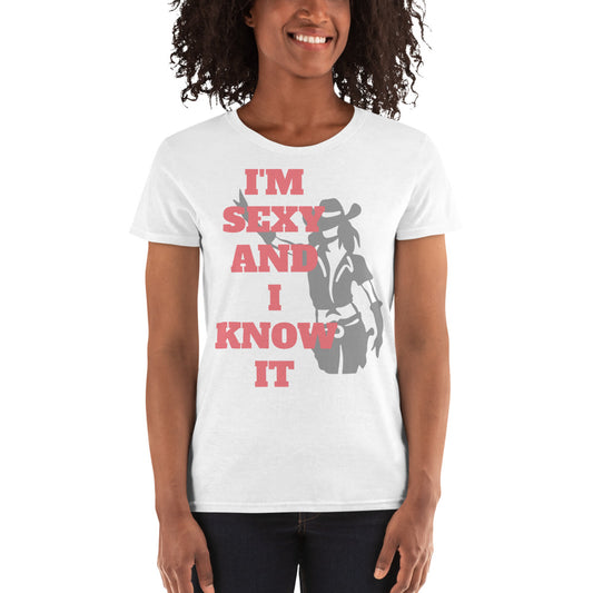 LennyBoop's "I'm sexy and I know it" Women's short sleeve t-shirt